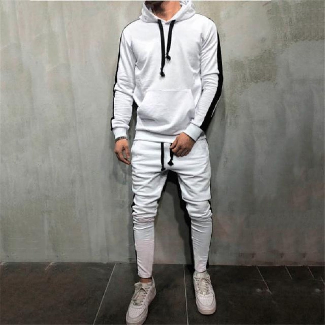 Hot Fashion Men Running Set 2Pcs Breathable Sport Suits