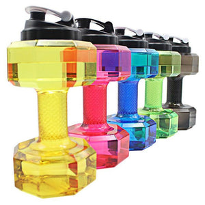 Large Water Bottle 2.2L PETG Dumbbell Shaped