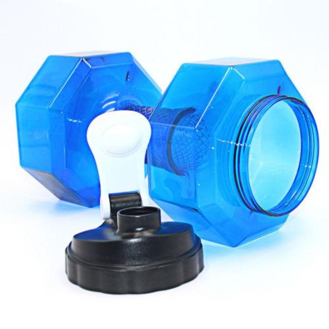 Large Water Bottle 2.2L PETG Dumbbell Shaped