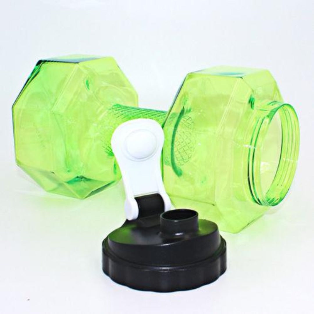 Large Water Bottle 2.2L PETG Dumbbell Shaped