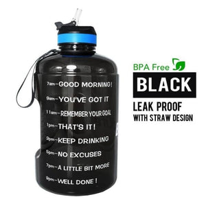 Gallon Water Bottle with Straw