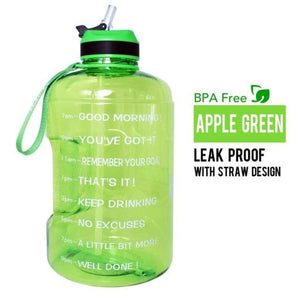 Gallon Water Bottle with Straw