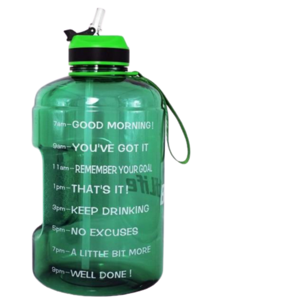 Gallon Water Bottle with Straw