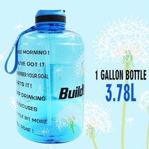 Gallon Water Bottle with Straw