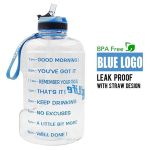 Gallon Water Bottle with Straw