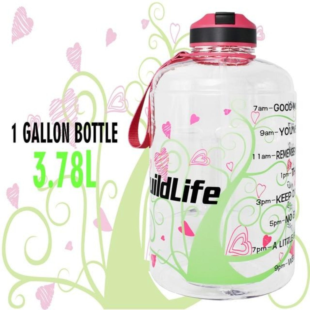 Gallon Water Bottle with Straw