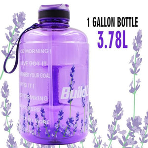 Gallon Water Bottle with Straw